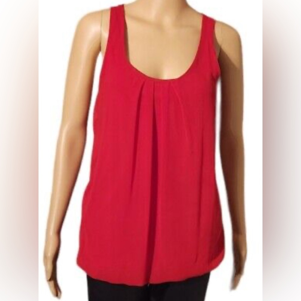 Express Red Sleeveless Relaxed Tank Top